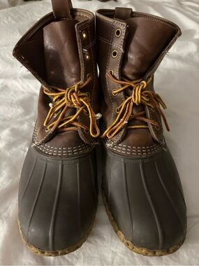 Vintage L.L.Bean Bean Boots 8” Men’s 9M Dark Brown Made in Maine